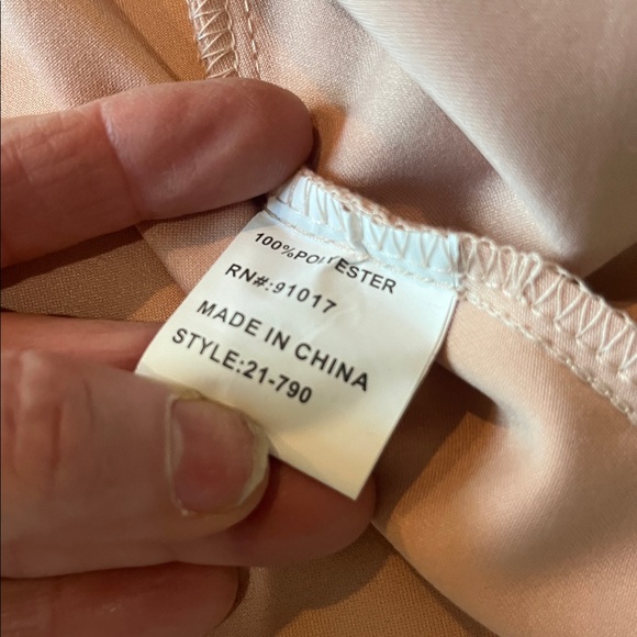 Solitaire Pink with Shimmer Soft Suede Feel Coat Size Small - Picture 7 of 10